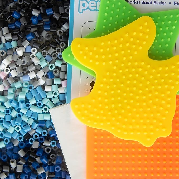 Perler Bead 'Shark' Fuse Bead Activity Kit for Kids Crafts, 2004 pcs , Sharks , Small