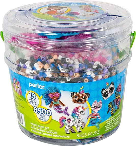 Perler Mystical Creatures Fuse Bead Kit, 8505pc, 13 Patterns, Believe in Magic