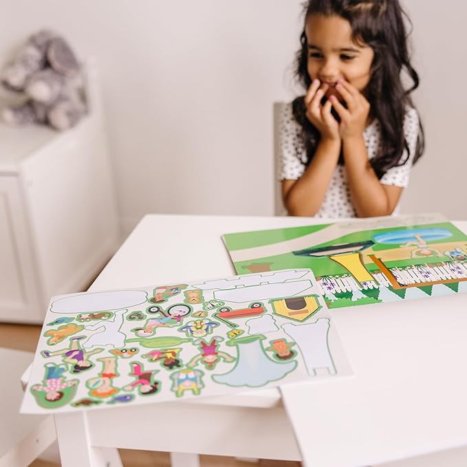 Melissa & Doug Reusable Sticker Pad Set: Play House - 175+ Reusable Stickers