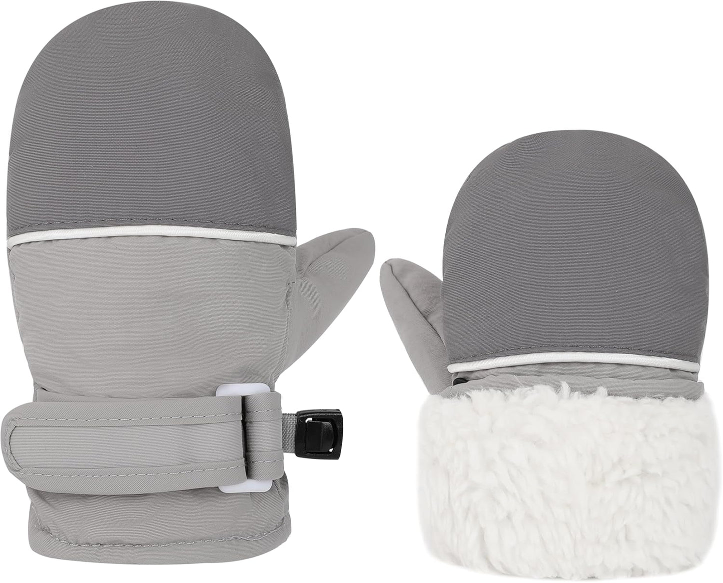 Toddler Gloves Kids Mittens Winter Warm Lined Fleece Gloves Waterproof Snow Baby Mitten for Boys Girls