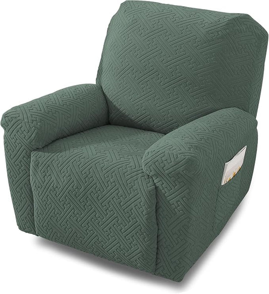NORTHERN BROTHERS Recliner Chair Covers, Lazy Boy Recliner Covers, Stretchy Cover for Recliner Chairs, Light Green