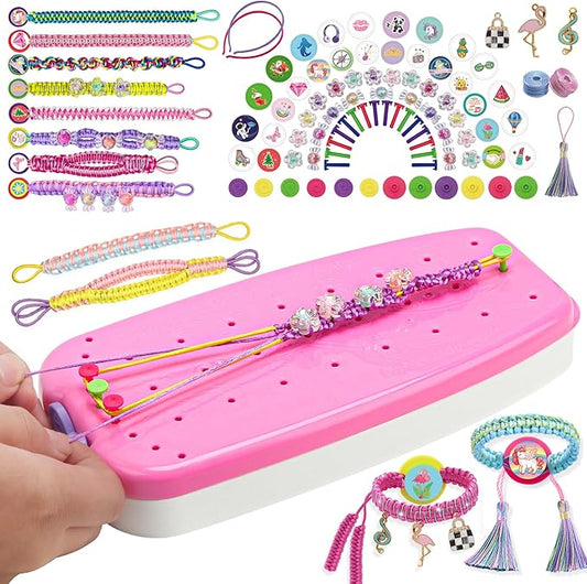Friendship Bracelet Making Kit for Girl, Arts and Crafts Kit for Kids Ages 7-16, Jewelry Making Kit for Girls Ideas Gifts, Perfect Christmas Birthday Gifts for Girls Ages 7 8 9 10 11 12 13 Year Old