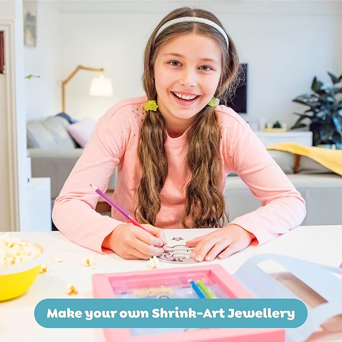 Tiger Tribe: Shrinkies - Sweet Treats - Color & Bake to Create Charms for Jewelry & Keychains, Craft Kit, Kids Ages 5+, Adult Supervision