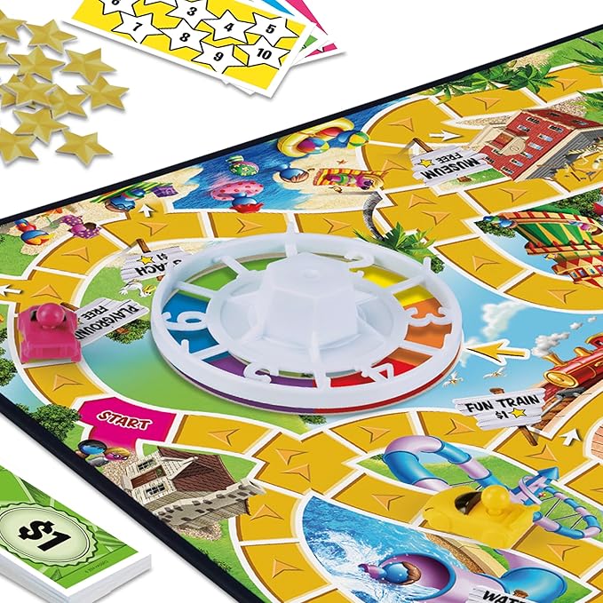 The Game of Life Junior Board Game | The Game of Life Game for Younger Kids | Ages 5 and Up | 2-4 Players | Family Games for Preschoolers | Kids Gifts