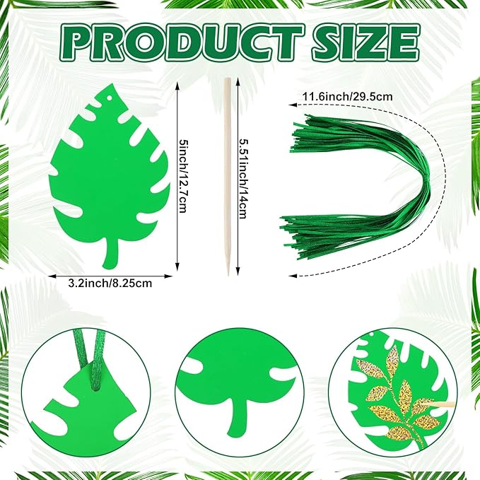 Liliful 60 Set Palm Leaf Crafts for Kids Easter Craft Kit Bulk with 30 Wooden Scratch Tools Palm Sunday Bible Craft Green Palm Leaf Hanging Craft Art Kit for Easter Party Favors