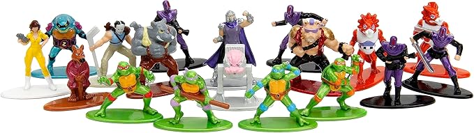 Teenage Mutant Ninja Turtles 1.65" 18-Pack Series 1 Die-cast Figures, Toys for Kids and Adults