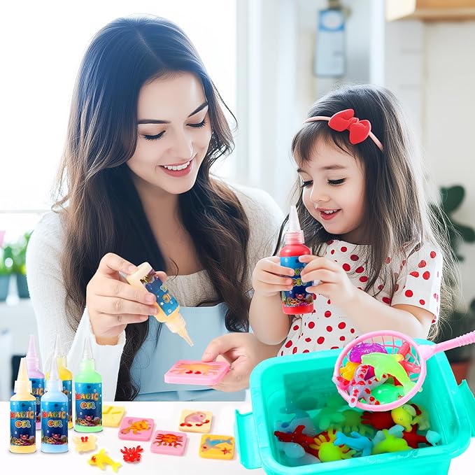 VXIENFTU Magic Water Elf Toy Kit for Kids,Aqua Fairy Water Gel Kit,DIY Magic Water Gel Craft Kit,Gift for Christmas, Birthday Gifts, for Boys Girls Party Favors