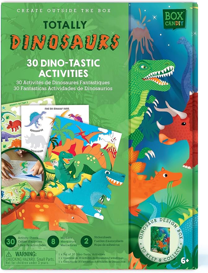 Totally Dinosaurs Dino-Tastic Activity Set with 30 Activities in Keepsake Box