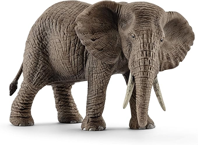 Schleich Wild Life, Animal Figurine, Animal Toys for Boys and Girls 3-8 years old, Female Elephant, Ages 3+, Multicolor, 3.6 inch