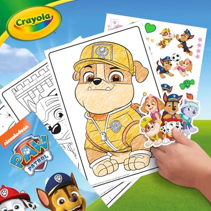 Crayola PAW Patrol Coloring Book (288pgs), Kids Coloring Book Pages & Stickers, PAW Patrol Gift, Travel Activity, Toddler Toys, 3+