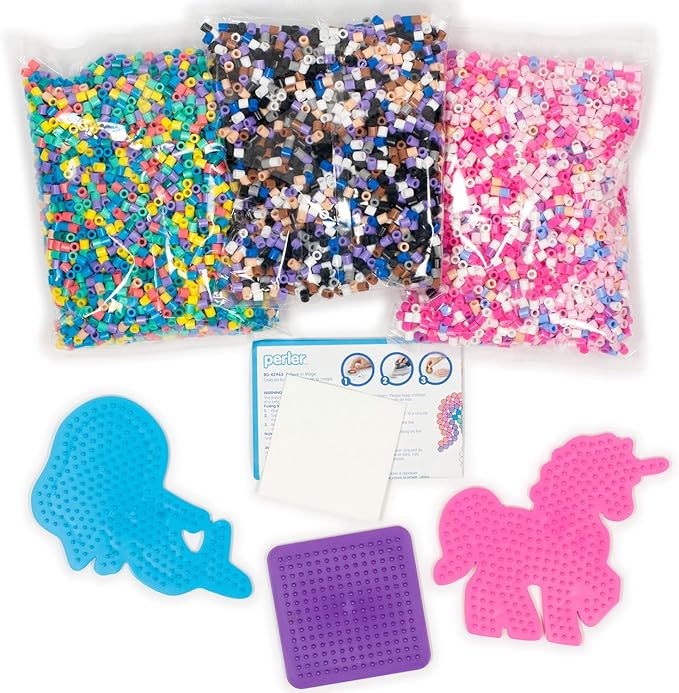 Perler Mystical Creatures Fuse Bead Kit, 8505pc, 13 Patterns, Believe in Magic