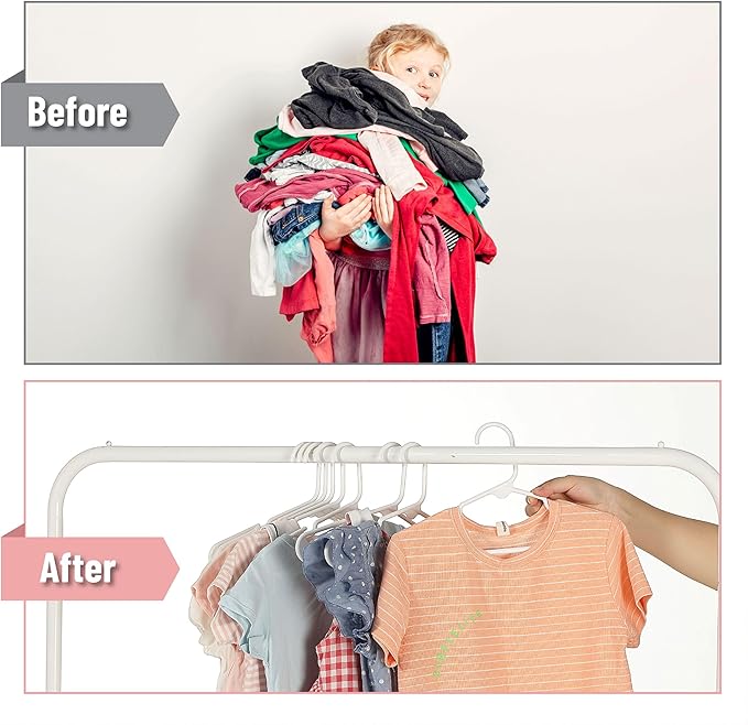 Mr. Pen- Kids Plastic Hangers, 20 Pack, White Baby Hanger, Childrens Hangers for Clothes, Baby Hangers for Closet, Kids Hangers, Baby Clothes Hangers, Toddler Hangers, Kid Hangers, Hangers for Kids