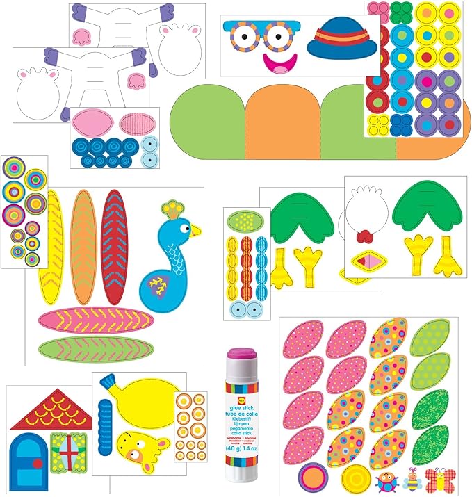 ALEX Toys Little Hands Pop Stick Art Craft Kit, Create Cute Animal and Flower Puppets, Allows Children to be Creative and Use their Imagination, For Ages 3 and up