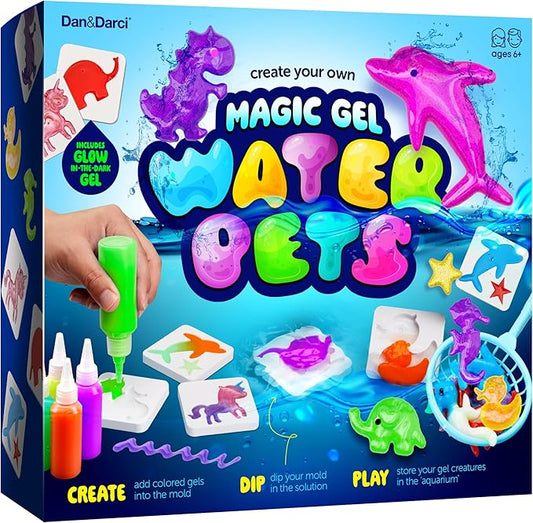 Dan&Darci Aqua Fairy Water Gel Kit for Kids - Magic Elf Toy Kits - Waters Pets - DIY Squishy Maker Set - Craft for Kids - Make Your Own Squishies Toys Crafts - Christmas Gifts for Boys & Girls