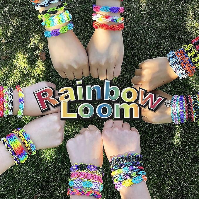 Rainbow Loom® Combo Set, Features 4000+ Colorful Rubber Bands, 2 Step-by-Step Bracelet Instructions, Organizer Case, Great Gift for Kids 7+ to Promote Fine Motor Skills