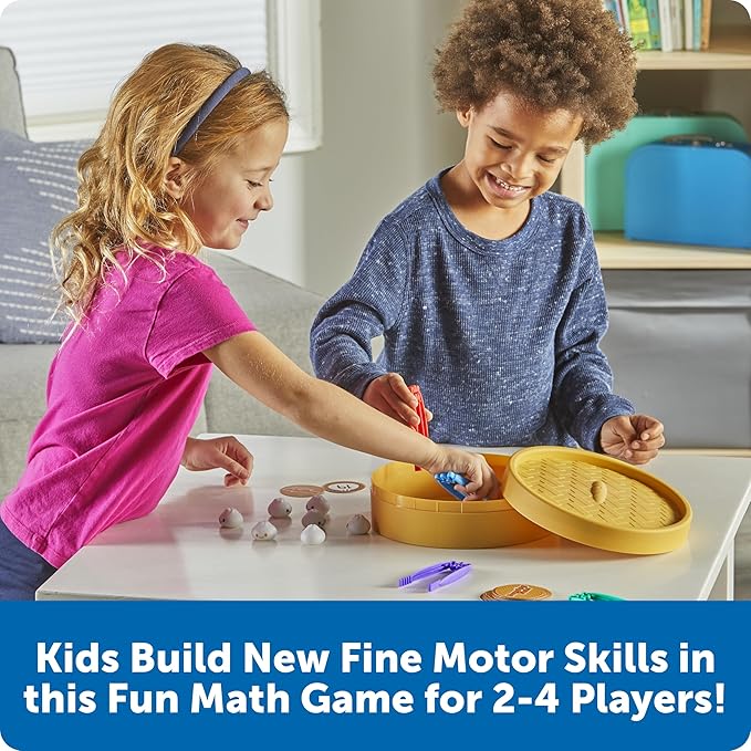 Learning Resources Dumpling Dash! Fine Motor Math Game, Kindergarten Homeschool, Math Games, Kindergarten Toys, Ages 5+