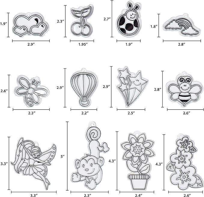 Yes Made by Me Assorted Window Art Refill Pack 12 pk