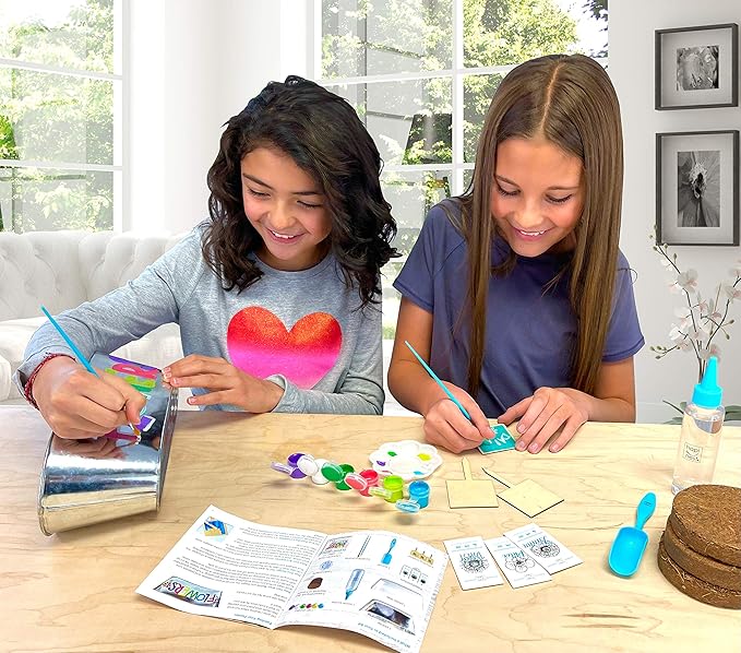 Hapinest Flower Garden Growing Kit Kids Gardening Crafts Gifts for Girls and Boys Ages 6 7 8 9 10 11 12 Years Old and Up