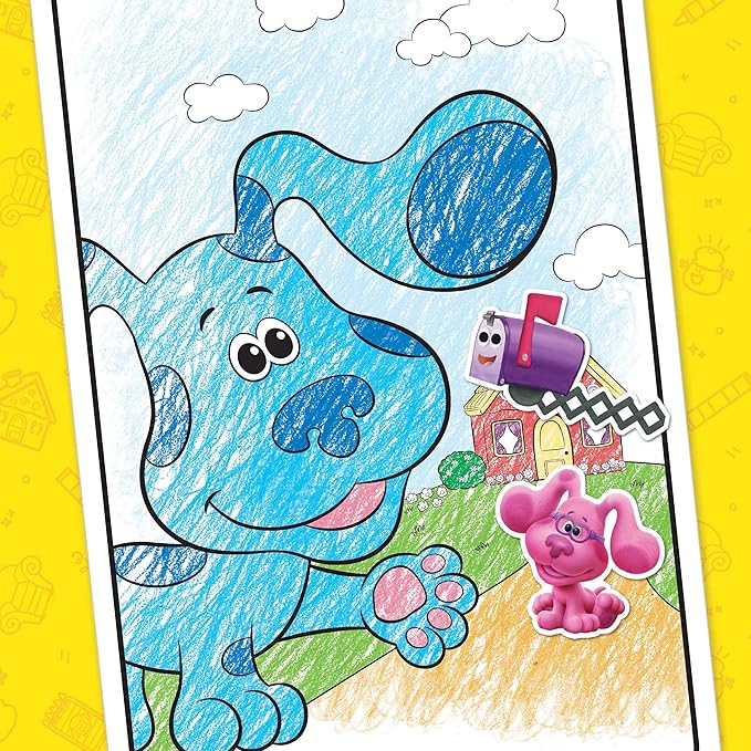 Crayola Blues Clues Coloring Book with Stickers, Gift for Kids, 96 Pages, Ages 3, 4, 5, 6