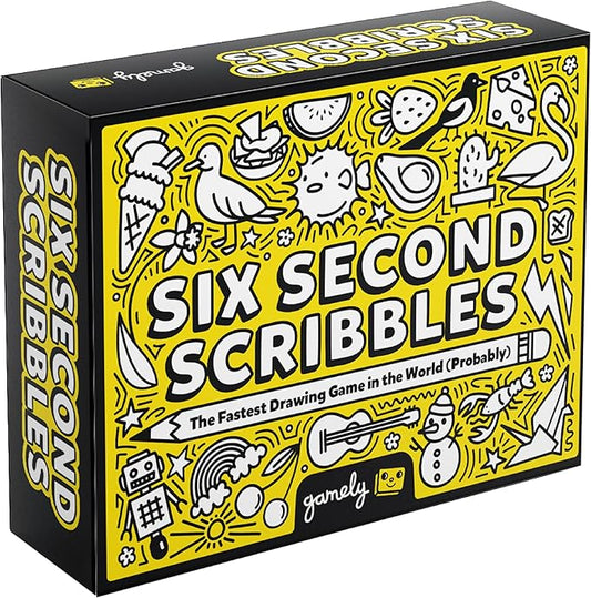 Six Second Scribbles USA: The frantically Fast, fantastically Fun Drawing Game | A Family Friendly Party Game for Kids, Teens and Adults