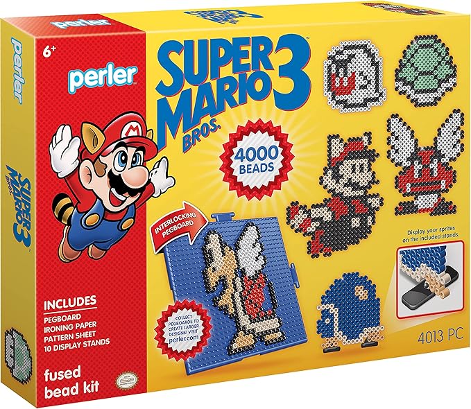 Perler Beads Super Mario Crafts Mega Activity Kit, 4013 pcs