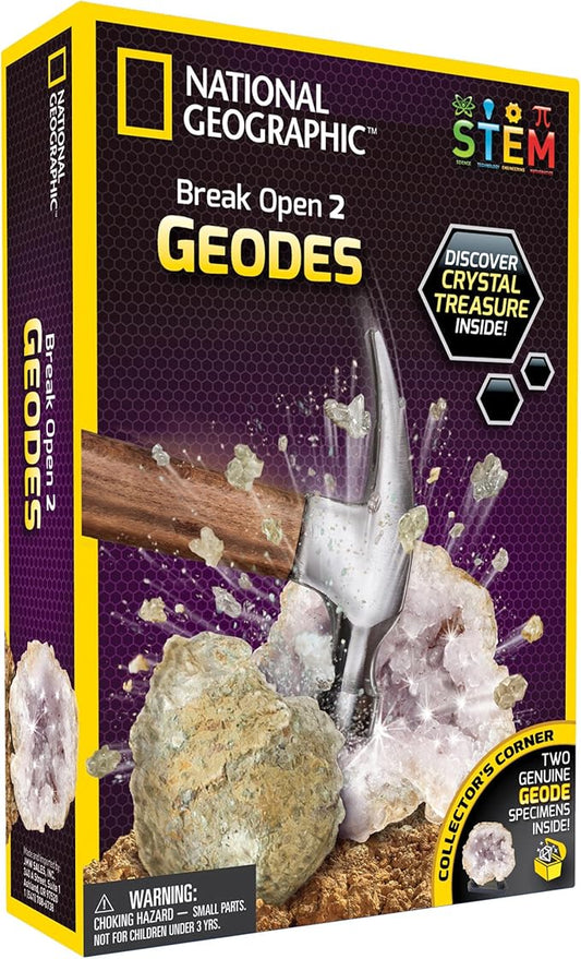 National Geographic 'Break Open 2 Real Geodes' Science Kit