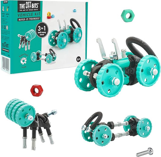 Toy Building Sets: BuggyBit Vehicle Model Kit for Kids 6+, Mini STEM Toys with Nuts & Bolts, Build Your Own Engineering Kit, STEM Building Toys Gifts for Boys and Girls