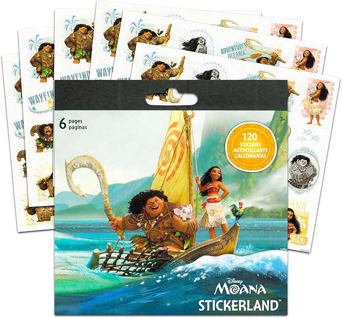 Moana Coloring and Activity Books for Girls Ages 4-8 - Bundle with Moana Imagine Ink Coloring Book, Color and Trace Book, Stickers, More | Moana Coloring Book No Mess