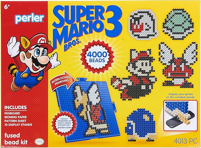 Perler Beads Super Mario Crafts Mega Activity Kit, 4013 pcs