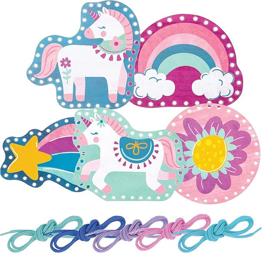 Stephen Joseph Lacing Cards, Unicorn