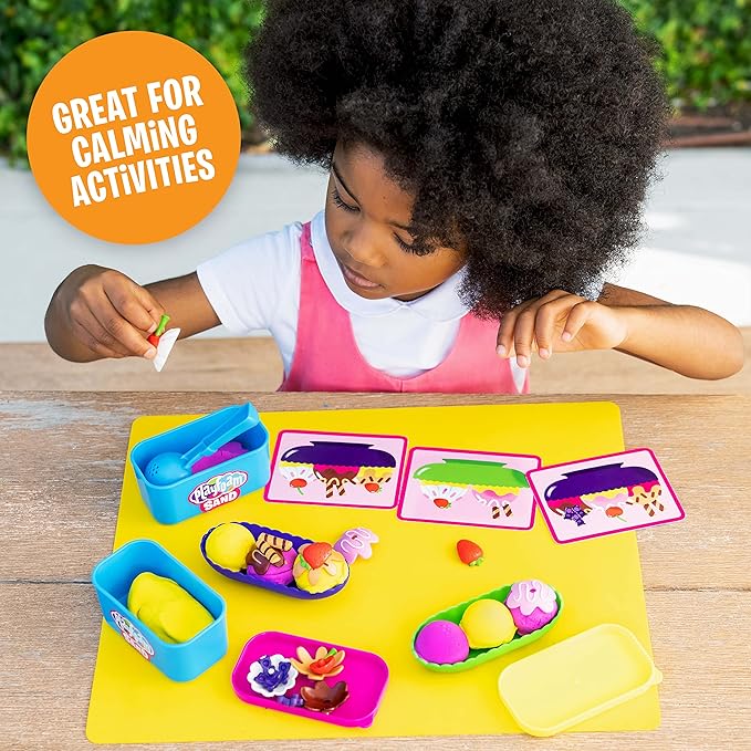 Educational Insights Playfoam Sand Ice Cream Sundae Set, Play Sand, Sensory Toy, Gift for Kids Ages 3+