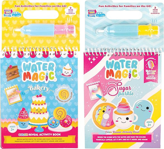 Water Magic - Patented Gourmet Scented Reusable Water Reveal Activity Books - No Mess, All Fun by Scentco (Bakery and Sweet Sparkle)