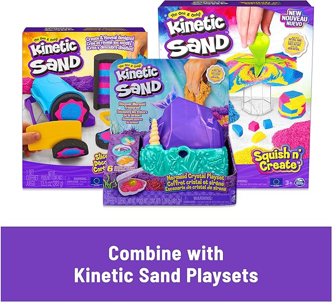 Kinetic Sand, Castle Containers 10-Color Pack of Play Sand for Party Favors, Goodie Bags, Sensory Toys for Kids Ages 3 and up