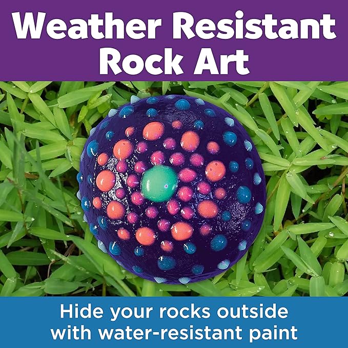 Creativity for Kids Glow in the Dark Rock Painting Kit: Crafts for Kids Ages 6-8+, Painting Rocks Arts and Crafts, Kids Gift