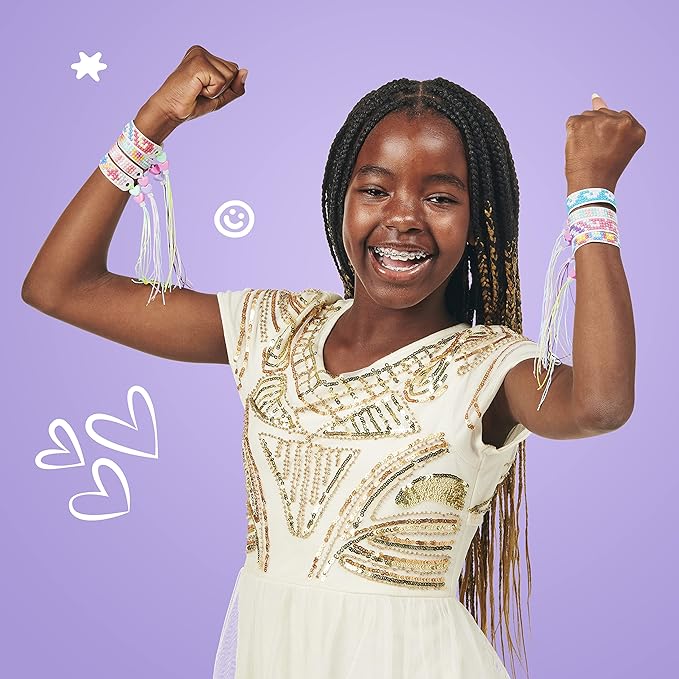 DIY Gem Friendship Bracelet, 5 Band On The Go Starter Pod in 6 Piece CDU - Arts & Craft Activity for Ages 7 and Up