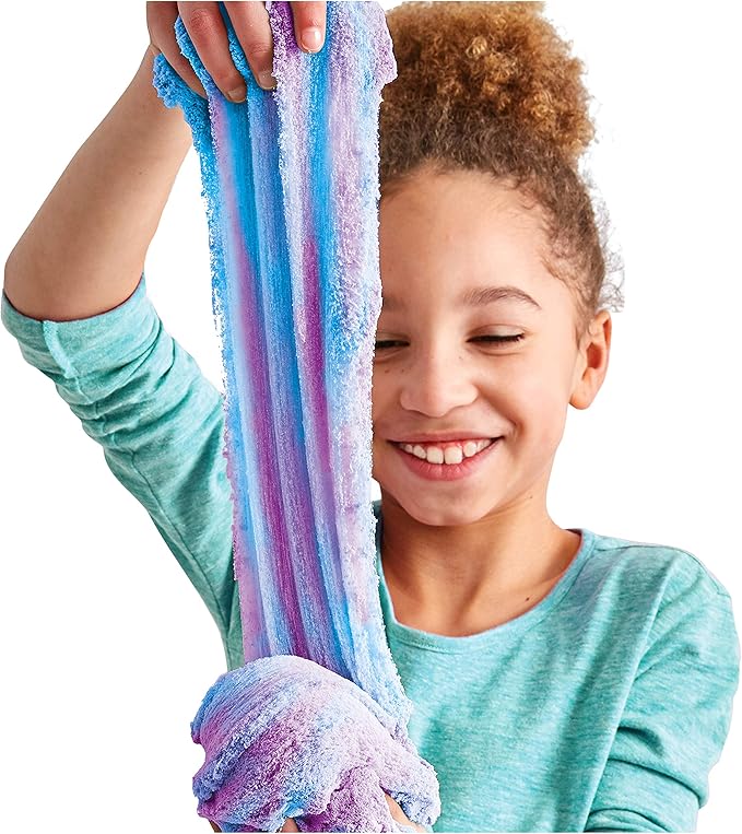 SLIMGLOOP Slimy Sand Twist, 10oz. Blue/Purple Play Sand, 2-in-1 Grape/Berry Scented, Moldable Expandable Sand, Great Sensory Activity for Tactile Fun, Toys for Kids Ages 3, 4, 5, 6, 7