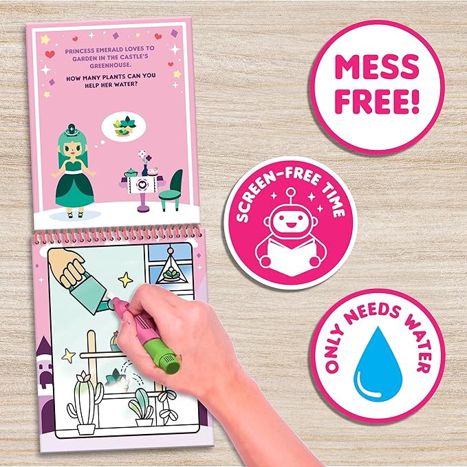 Water Magic - Patented Gourmet Scented Reusable Water Reveal Activity Books - No Mess, All Fun by Scentco (Unicorn and Pet Paradise)