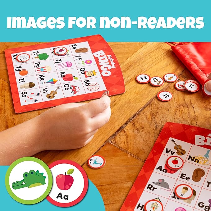 Chuckle & Roar - Family Bingo - Game Night Staple - Counting and Matching Skills for Kids - Classic Game Perfect for preschoolers