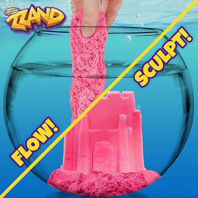Creative Kids Hydro Zzand Play Sand Art Kit – 10 Individual Colored Castle Molded Bulk Pack – Satisfying Sensory Art – Therapeutic Sand Party Favor Birthday Gift for Boys & Girls 3+