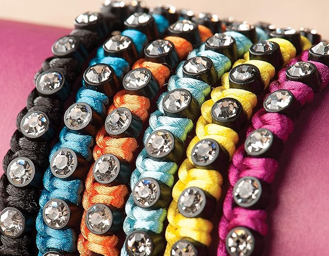 – Friendship Sparkles Creation Kit – Bracelet Making Kit – 31pc Jewelry Set with Rhinestone Chains – DIY Jewelry Kits for Kids Aged 8 Years +