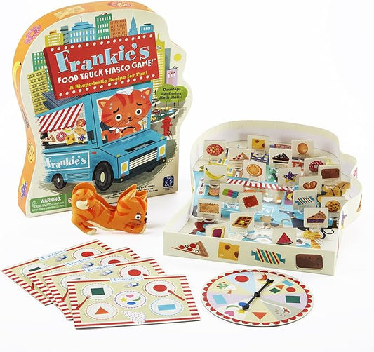 Educational Insights Frankie's Food Truck Fiasco Game, Shape Matching Award-Winning Board Game for Preschoolers & Toddlers, For 2-4 Players, Fun Family Game for Kids Ages 4+