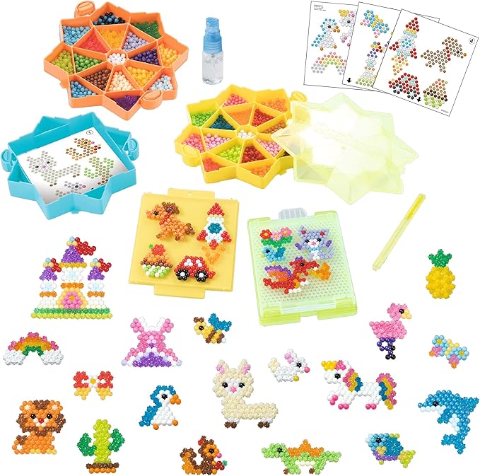 Aquabeads Star Bead Station Complete Arts & Crafts Bead Kit for Children - Over 2,000 Beads, Including Star Beads and Double Sided Bead Pen Tool