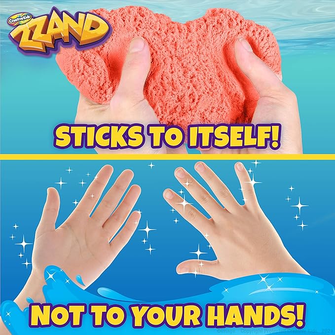 Creative Kids Hydro Zzand Play Sand Art Kit – 10 Individual Colored Castle Molded Bulk Pack – Satisfying Sensory Art – Therapeutic Sand Party Favor Birthday Gift for Boys & Girls 3+