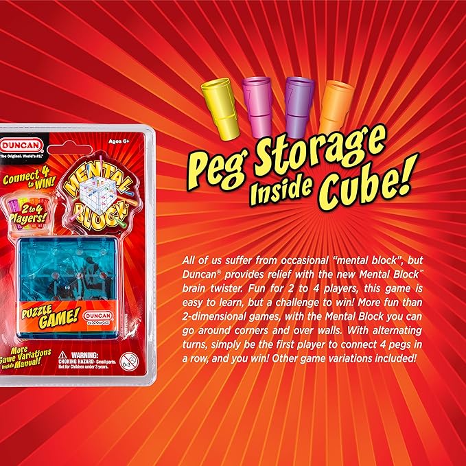 Duncan Toys Mental Block 3D Puzzle Game, Brain Teaser