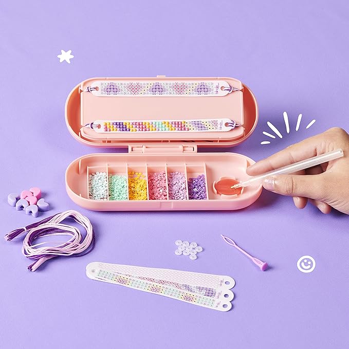 DIY Gem Friendship Bracelet, 5 Band On The Go Starter Pod in 6 Piece CDU - Arts & Craft Activity for Ages 7 and Up