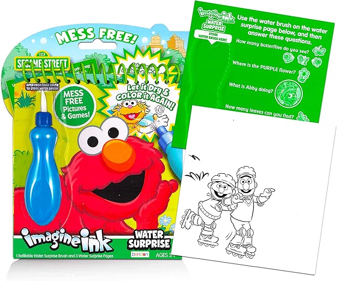 Paint with Water Books for Kids Bundle ~ 3 Mess-Free Imagine Ink Painting Books with Water Surprise Brushes with Mickey Mouse, Peppa Pig, and More