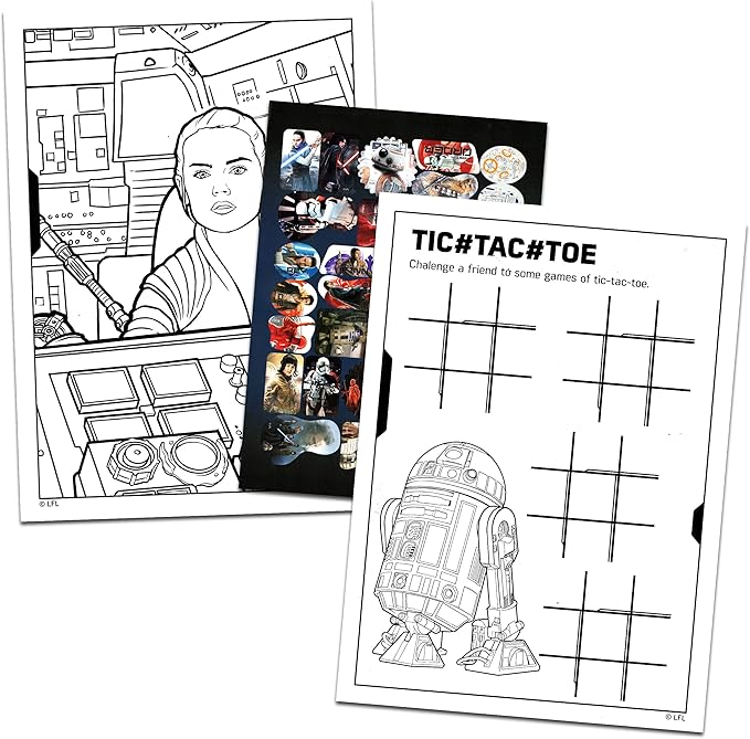 Star Wars Coloring Books for Kids Bundle with 5 Mandalorian Star Wars Books with Games, Coloring Activities, Mazes, Puzzles, Stickers, Posters, More