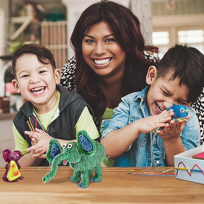 Wikki Stix Big Count Box, 468 13 Colors in Cool Storage Box with a 12 Page idea Booklet, Made in The USA