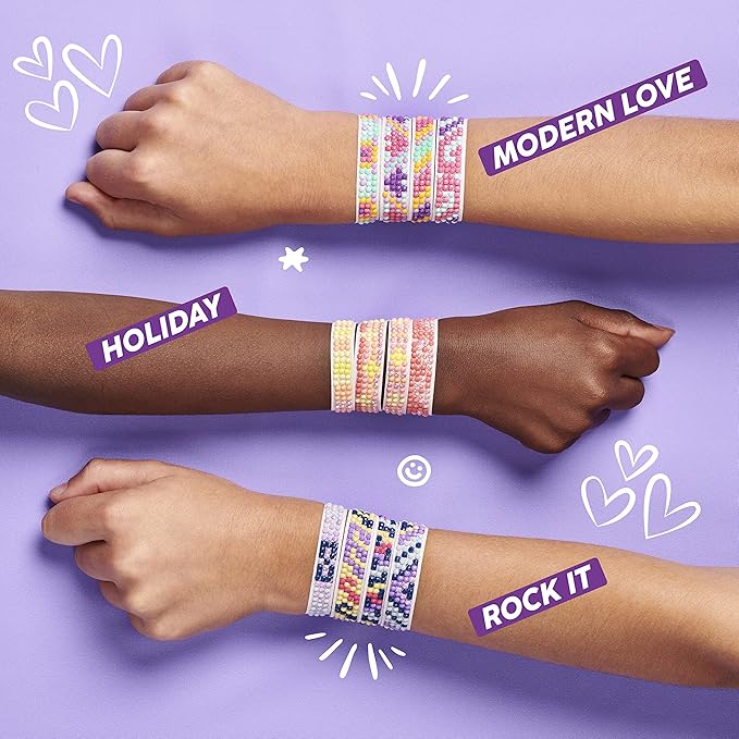 DIY Gem Friendship Bracelet, 5 Band On The Go Starter Pod in 6 Piece CDU - Arts & Craft Activity for Ages 7 and Up